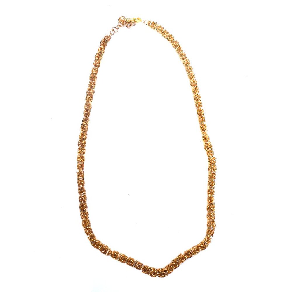 Goldtone Byzantine Necklace 4253